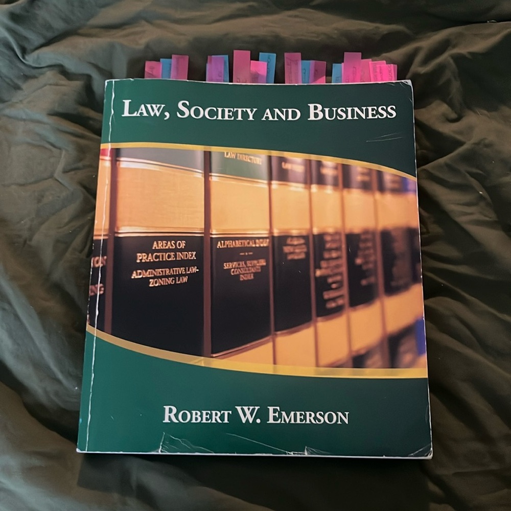 Law, Society and Business Book